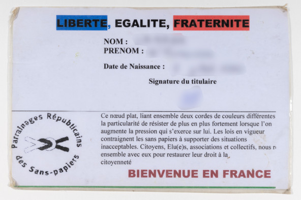 Carte de parrainage républicain du Collectif Accueil Migrants de Barbezieux